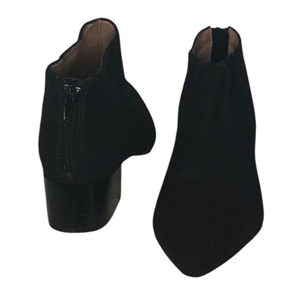 Bettye Muller Quill Pointed Toe Wool Booties Deep Purple Size 8.5 - Picture 7 of 16